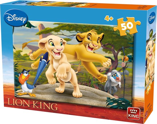 King Legpuzzel Lion King Nala & Simba 50 Stuks 30 X 20 Cm | bol.com