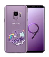 Samsung Galaxy S9 transparant siliconen hoesje - oops