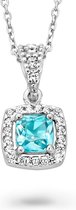 Orphelia ZH-7199/TO - CHAIN WITH PENDANT PRINCESS - 925 silver - cubic zirkonia - 45 cm