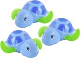 Badspeelgoed - baby en peuter speelgoed - zwemmend schildpad - set van 3 stuks