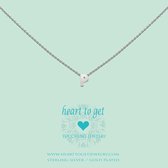 Heart to get Inital, silver,  letter P