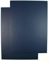 Luxe A5 Karton - Blauw met Relief – 14,8 x 21cm – 50 Stuks - voor het maken van o.a. kaarten, scrapbooking en heel veel andere creatieve doeleinden.