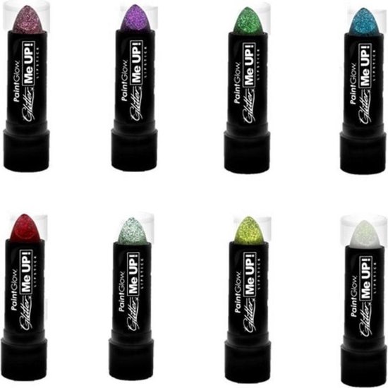 PaintGlow Glitter Me UP! Lipstick Rood | bol