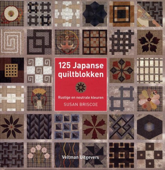 Cover van het boek '125 Japanse quiltblokken' van S. Briscoe