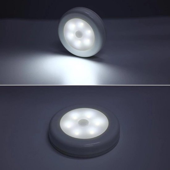 Set van 3x Automatische Led verlichting met bewegingssensor. Nachtlamp Lamp voor in kast, trap, hal, slaapkamer nachtlamp etc.