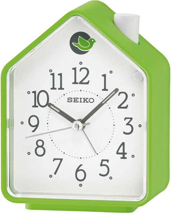 Seiko réveil maison vert avec cadran blanc QHP002M | bol