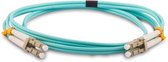 LOGON AL5LCLC50I/4I Glasvezel kabel 50 m OM4 LC Turkoois