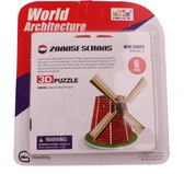 Jonotoys 3d-puzzel Molen Klein 6-delig Rood