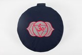 Om Namaste Ronde Meditatiekussen Chakra Collection - Indigo 6e Chakra