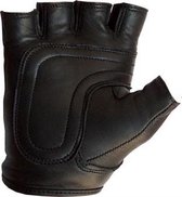 Mister B - Handschoenen - Leren Handschoenen zonder Vinger - Zwart - Maat XS