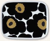 MARIMEKKO Oiva Unikko bord 15x12 cm zwart