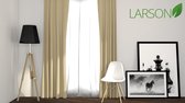 Larson - Luxe blackout gordijn met ringen – licht taupe 3x2.5m – Verduisterend & kant en klaar – per stuk