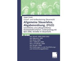 Allgemeine Steuerlehre, Abgabenordnung, (FGO)