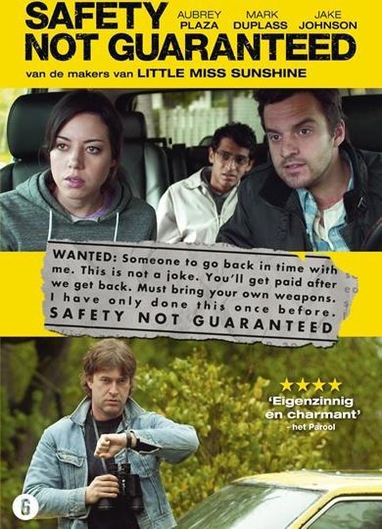Cover van de film 'Safety Not Guaranteed'