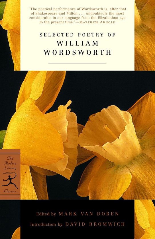 Modern Library Classics - Selected Poetry of William Wordswo ... - cover