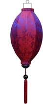 Indigo zijden lampion lamp mango - M-IN-45-S