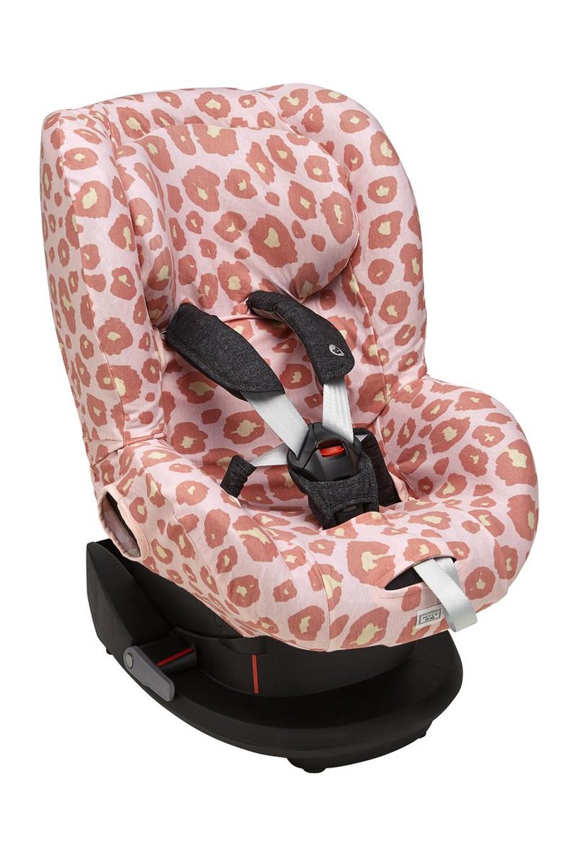 Meyco autostoelhoes groep 1 met hoofdsteun - Panter pink | bol.com