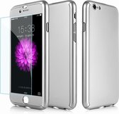 Pavoscreen 360 Graden Protection Case met glazen screenprotector iPhone 6/6S PLUS Zilver