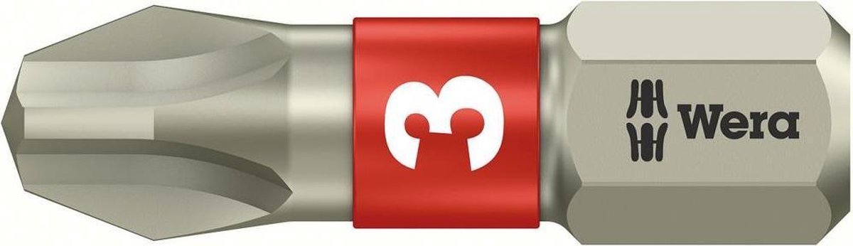 "Bit 1/4"" DIN3126 C6,3 PH3x25mm roestvrij Wera"