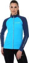 Brubeck Sportvest Dames - Athletic Trainingsjack - Seamless - Azuurblauw/Blauw - L