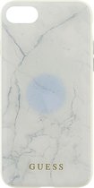 Guess Marble Hard Case - Wit voor Apple iPhone 7 (4,7")