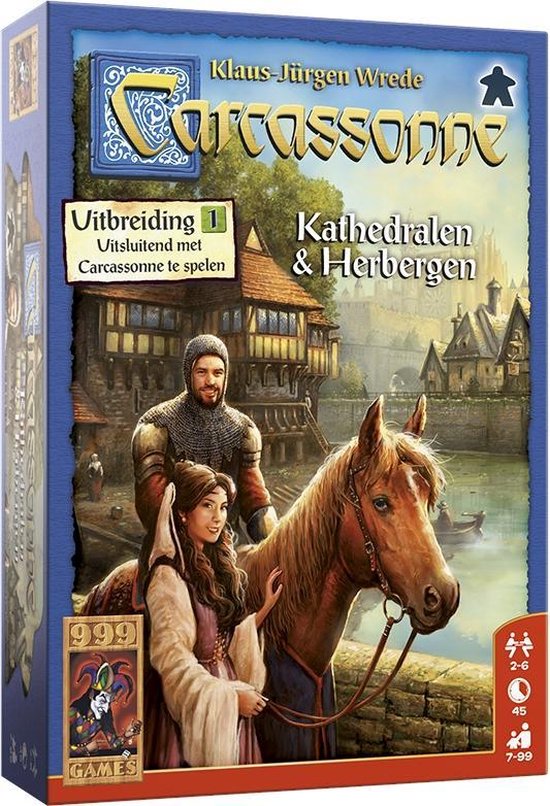 Carcassonne: Kathedralen & Herbergen Uitbreiding Bordspel - 999 Games