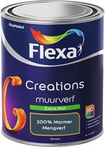 Flexa Creations - Muurverf Extra Mat - 100% Marmer - Mengkleuren Collectie- 1 Liter