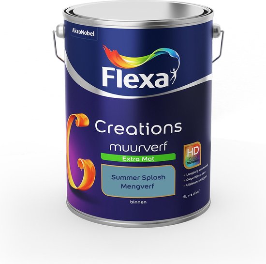 Uitgelezene bol.com | Flexa Creations - Muurverf Extra Mat - Summer Splash HC-97