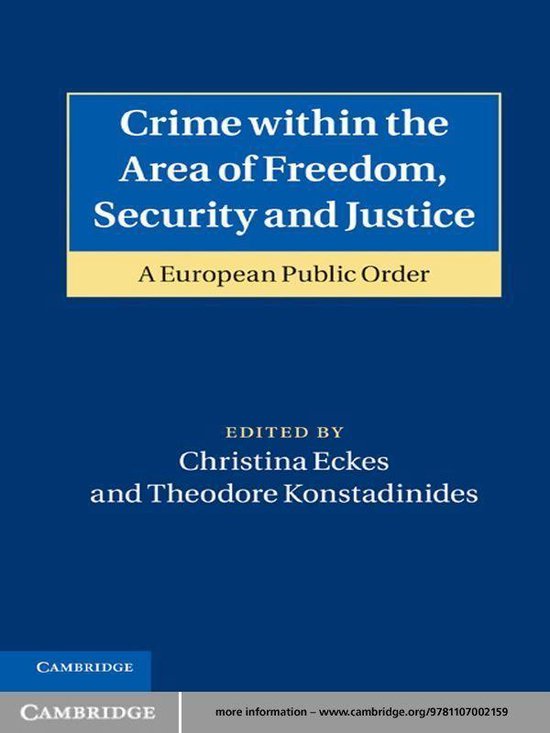 Crime within the Area of Freedom, Security and Justice - cover