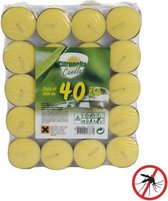 40x Anti muggen waxinelichtjes met citronella geur