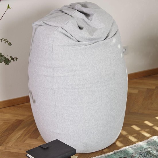 Lumaland - Zitzak Flexi Comfort - Beanbag - Verschillende maten - 155 x 100 cm - LARGE - Lichtgrijs