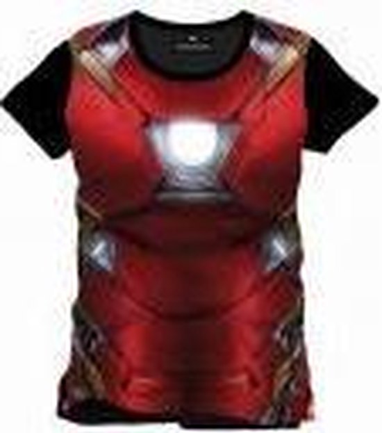 Captain America: Civil War - Iron-Man Costume Full Printed Mannen T-Shirt - Zwart - S