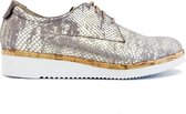 Taupe Durea Veterschoenen Wijdte H - Maat 39