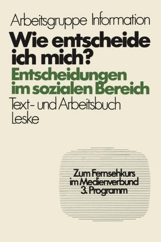 Wie entscheide ich mich? - cover