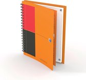 5x Oxford INTERNATIONAL meetingbook connect, stevige kartonnen kaft oranje, 160 bladzijden,ft B5, gelijnd