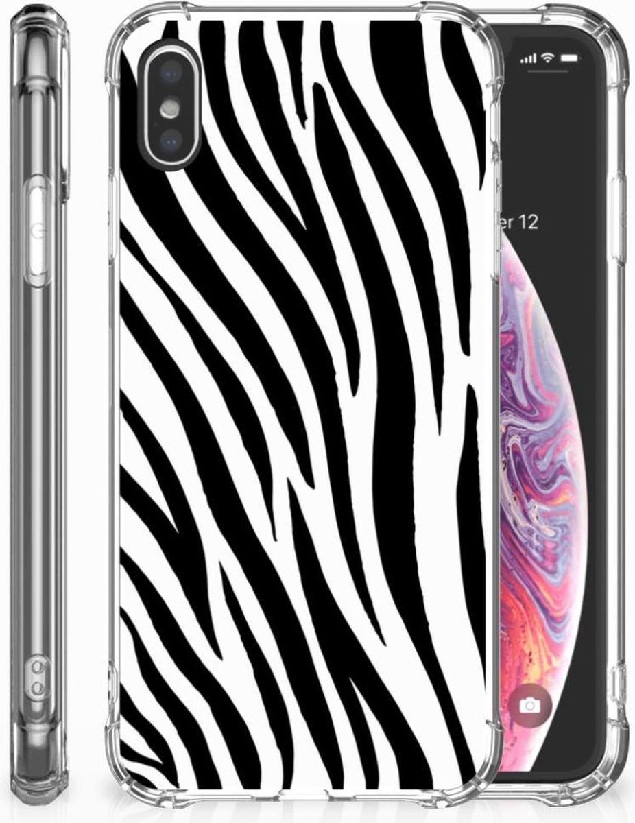 Apple iPhone Xs Max Case Anti-shock Zebra