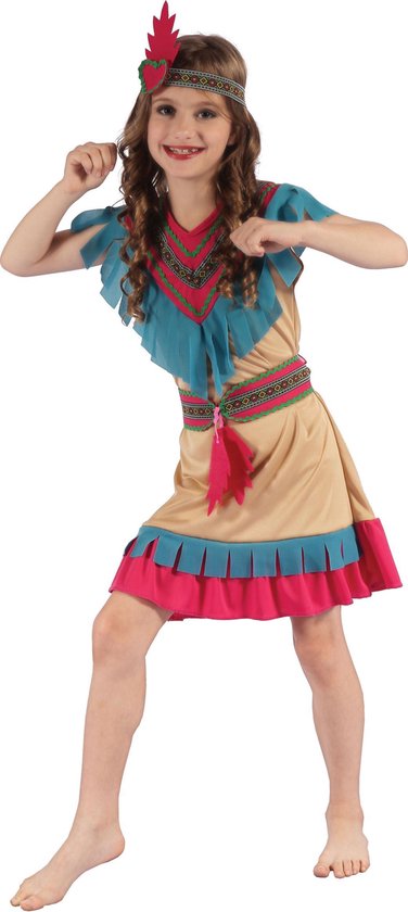 premie Riskeren Honderd jaar Kleurrijk indianen kostuum voor meisjes - Verkleedkleding | bol.com