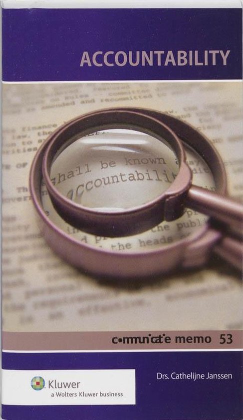 9789013091991 - Communicatie memo's 053 - Accountability in communicatie