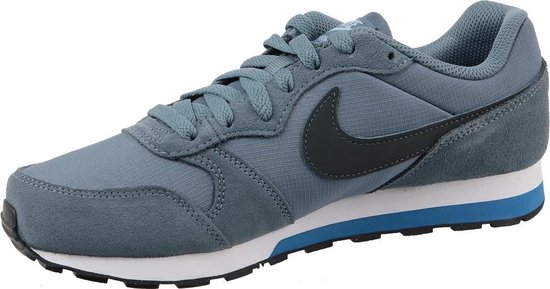 Nike MD Runner 2 (GS) Sneakers - Maat 36.5 - Unisex - antraciet/blauw/zwart  | bol.com