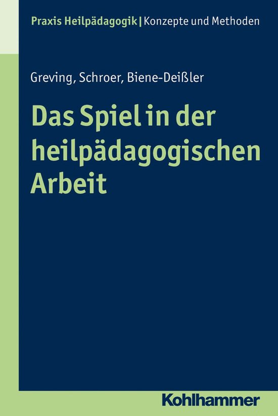 Das Spiel in der heilpädagogischen Arbeit - cover