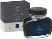 9x Parker Quink inktpot blauw-zwart