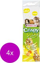 Versele-Laga Crispy Sticks Cavia&Chinchilla Citrus - Knaagdiersnack - 4 x 55 g