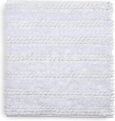Heckettlane White Badmat Roberto, gemaakt van 60% Katoen 40% Polyester