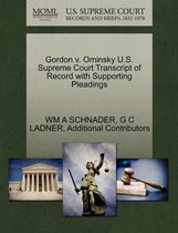 Gordon V. Ominsky U.S. Supreme Court Transcript of Record with Supporting Pleadings