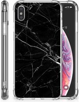Coque en silicone TPU pour iPhone Xs Max Marble Noire