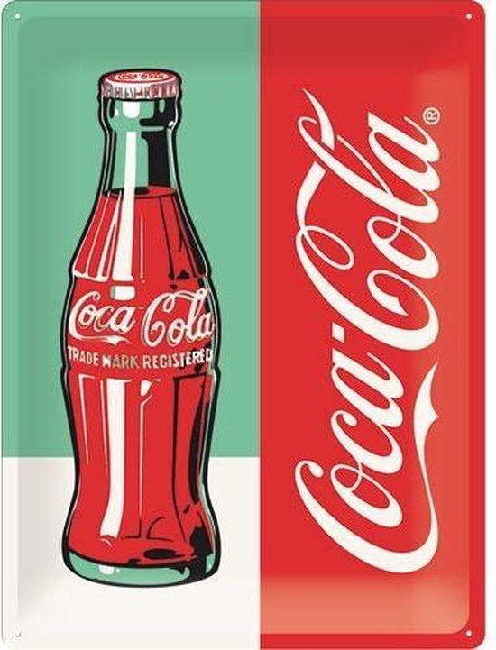Wandbord - Coca Cola Bottle - limited edition 30x40cm