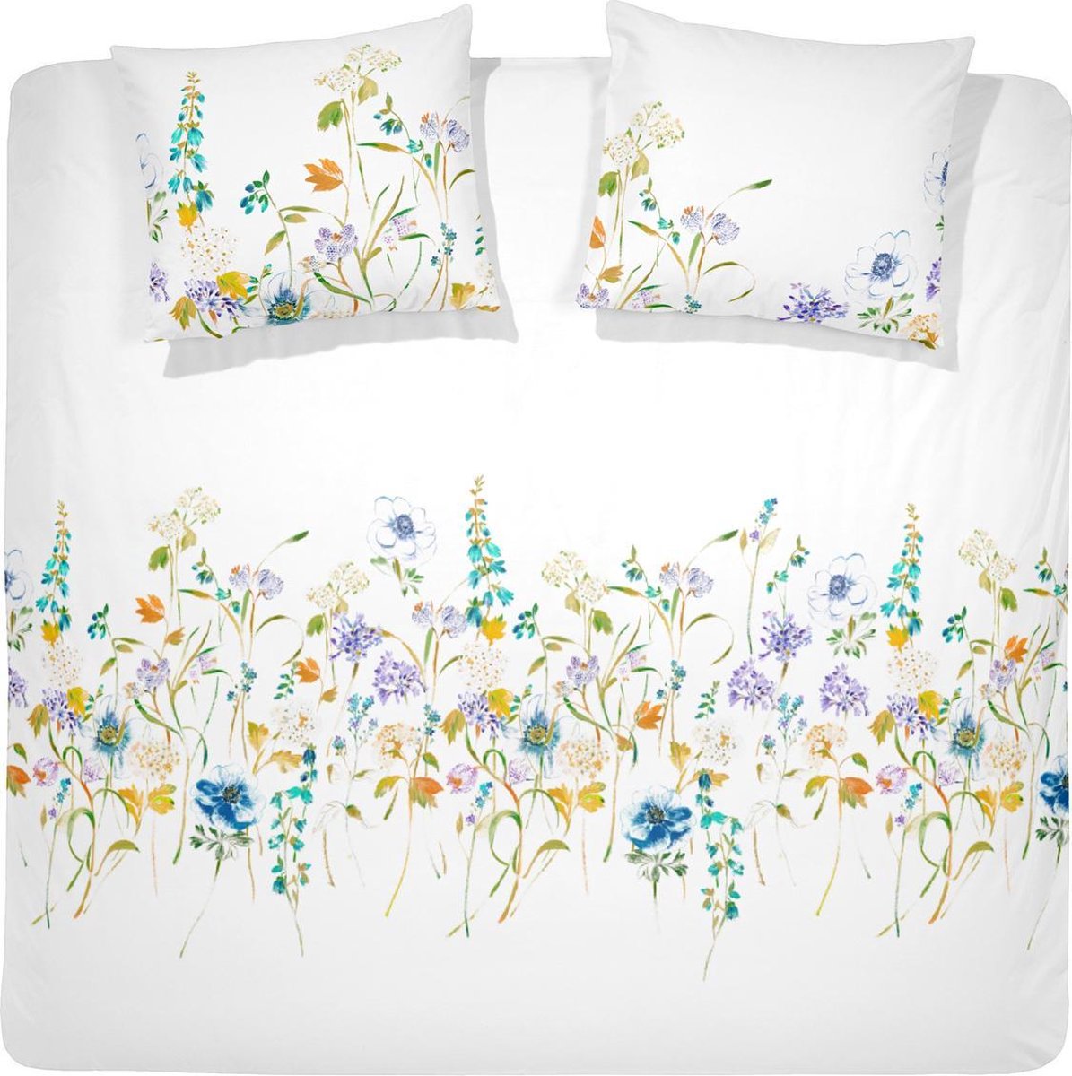 Cinderella Anemona Dekbedovertrek - Katoensatijn - Lits-jumeaux - 260x200/220 cm - Autumn