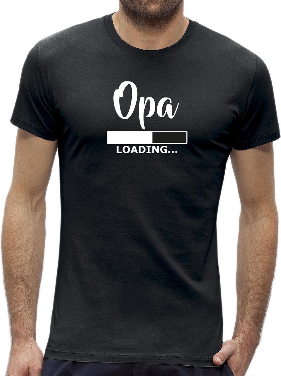 Aanstaande opa cadeau / verrassen met Loading shirt / Heren maat M / Origineel ik word opa kado