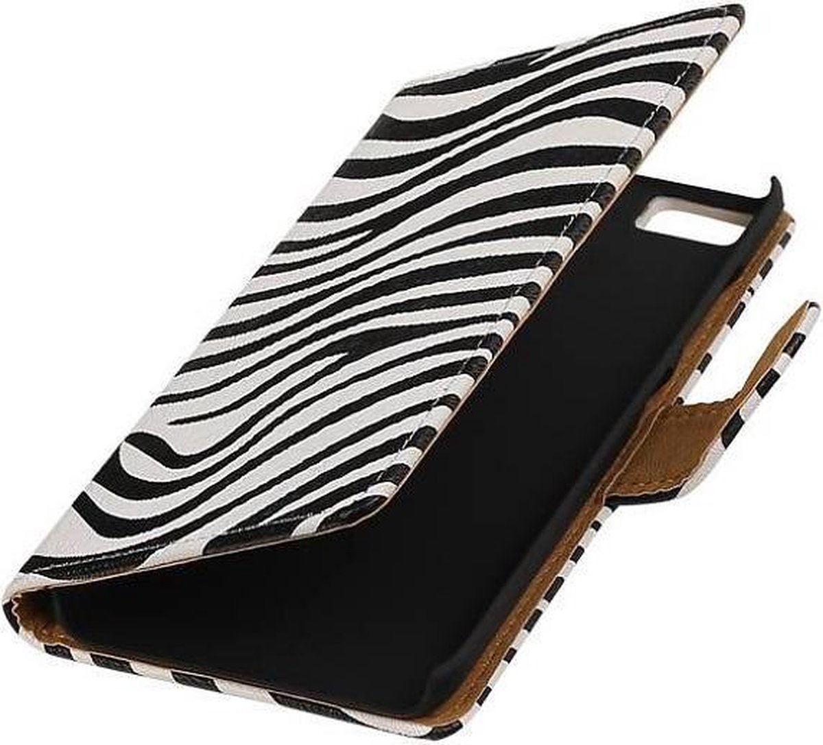 Zebra Bookstyle Hoes Geschikt voor Xiaomi Mi 5 Wit
