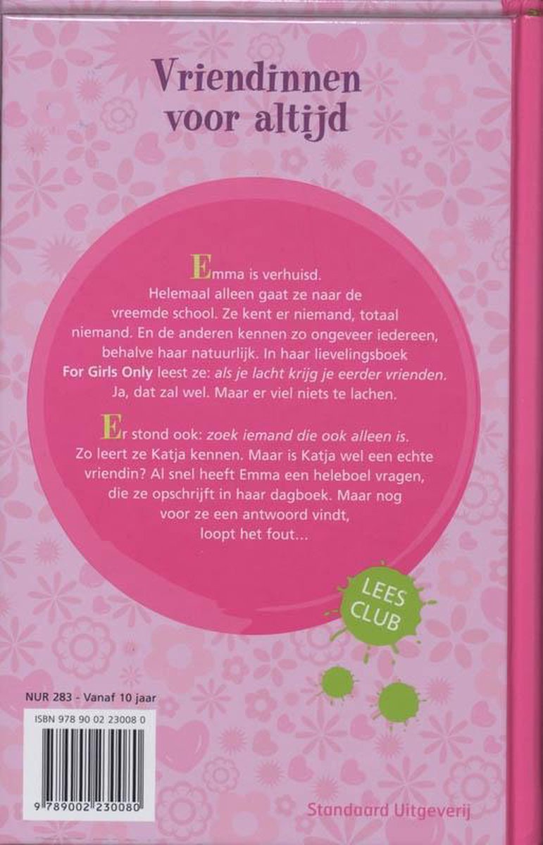 For Girls Only! - Vriendinnen voor altijd - back cover